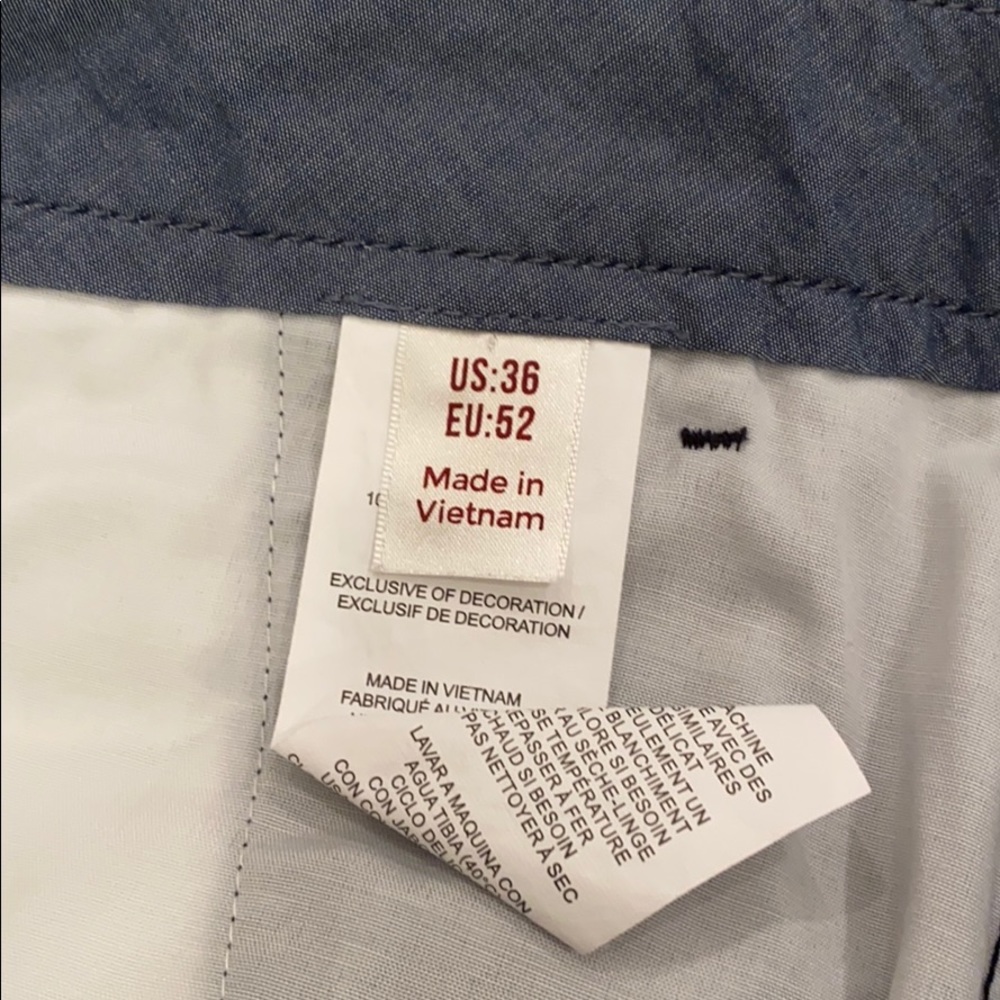 Original Penguin Blue Palm Shorts - Fun Pattern View 3